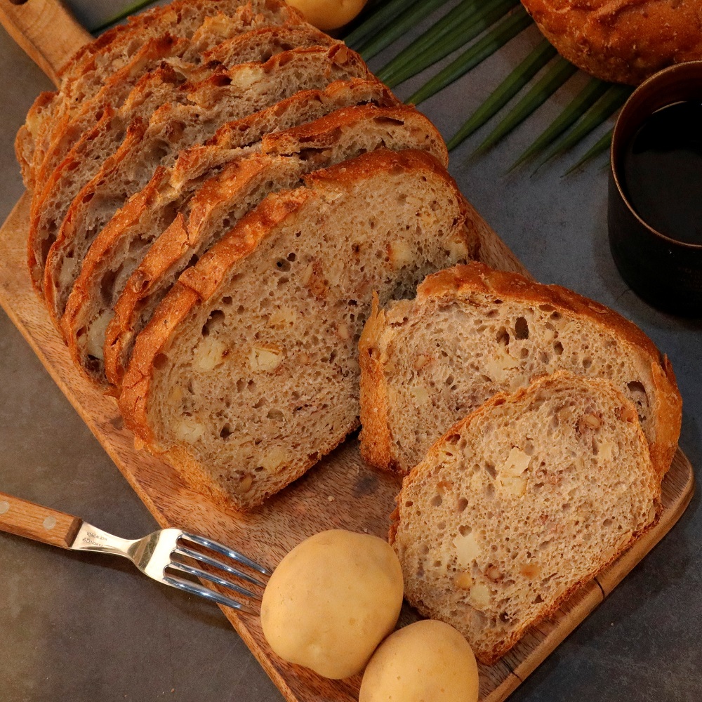 봄내 시골 감자빵 통밀빵 깜빠뉴 830g ( 군감자로 만든 비건빵 샌드위치 치아바타 모닝빵 단백질 프로틴 통밀식빵 )